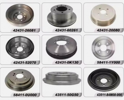 Car Spare Parts Brake Parts Auto Brake Drums For Mitsubishi Hyundai Toyota Corolla Nissan Patrol Isuzu D-max